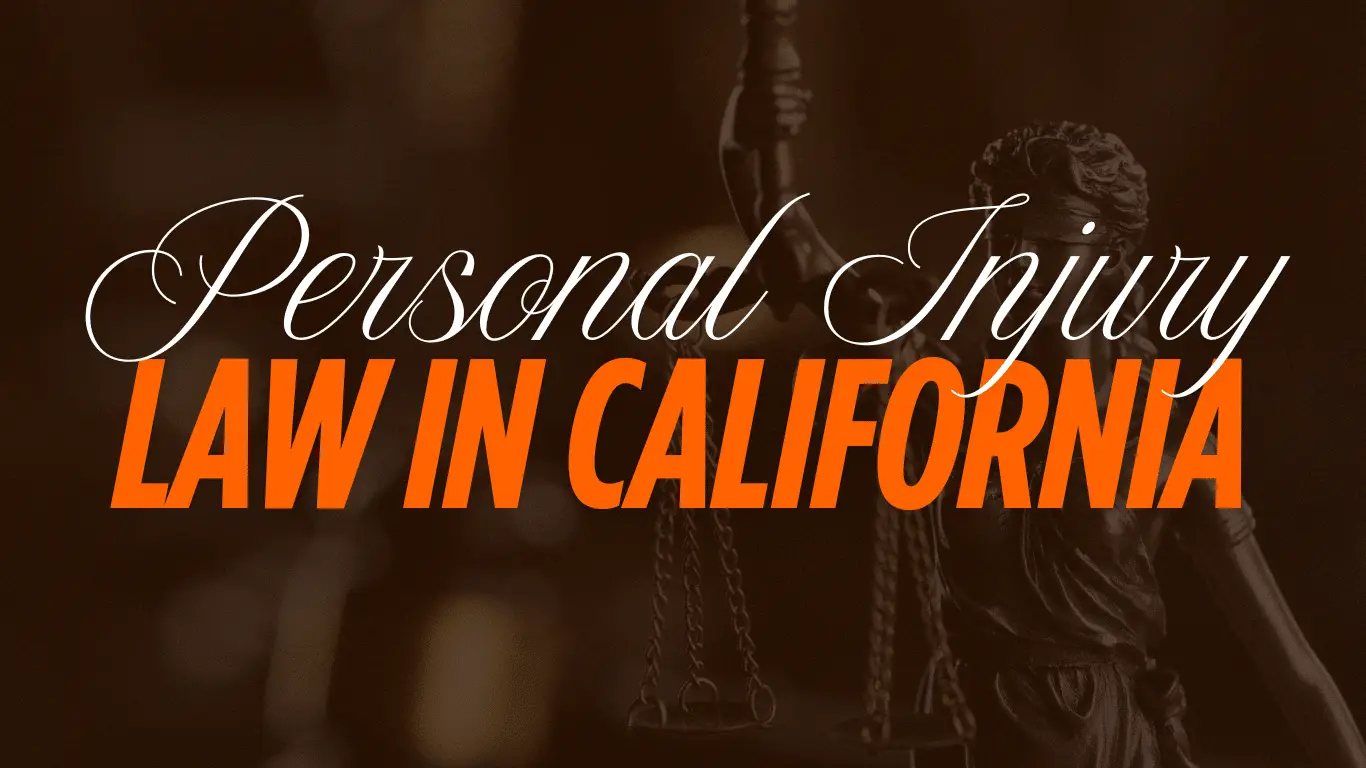 Personal Injury Law in California graphic for legal education